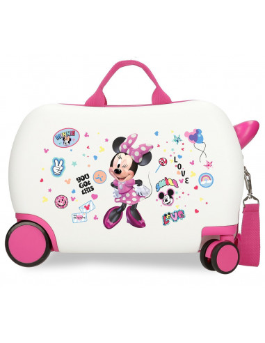 MALETA INF.ABS 4R.(2 MULTI.) 45CM.MINNIE PARTY